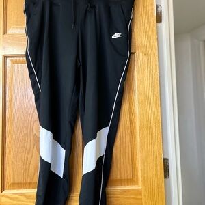 Nike Black and White Track Pants